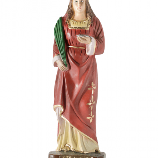 Statue Saint Lucy 20cm in Plaster