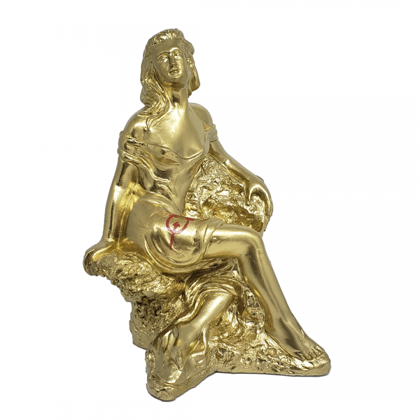 Statue Pomba Gira of Gold 50cm in Plaster