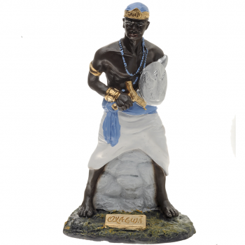 Statue of Orixá Oxaguian 23cm in Plaster  Statue of Orixá Oxaguian 23cm in Plaster