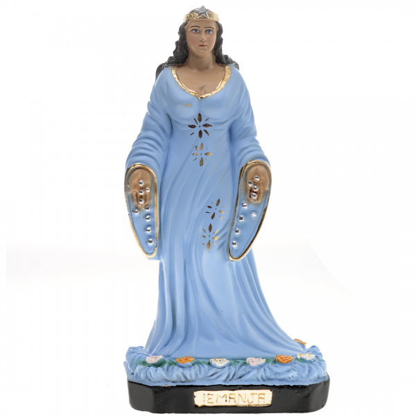 Yemanjá Orisha Statue 23cm - Blue Dress Yemanjá Orisha Statue 23cm - Blue Dress