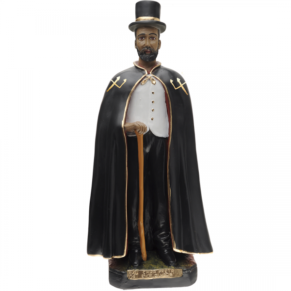 Exu Black Cape of the Crossroads Statue 45cm 